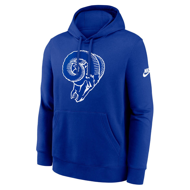 Nike Rams Club Logo Hoodie Blue