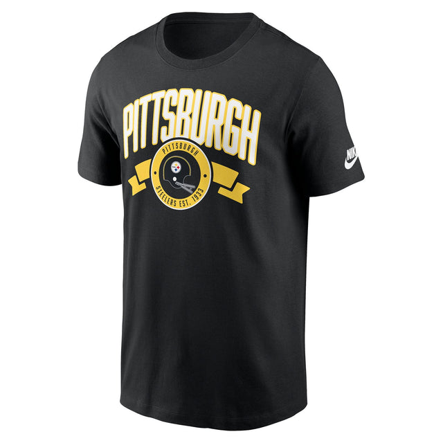 Nike Steelers Rewind Essntl Cttn Tee Blk