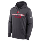 Nike 49ers Therma Hoodie Grey