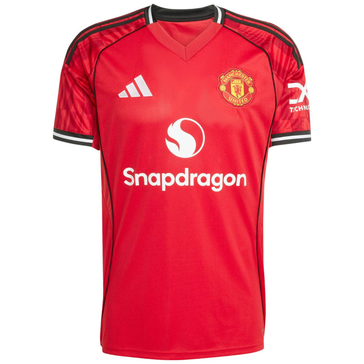 adidas Manchester United Football 2025/26 Adults Short Sleeved Home Jersey Front View