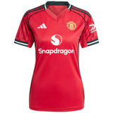 adidas Manchester Utd Football 2025/26 Womens SS Home Jersey Front View