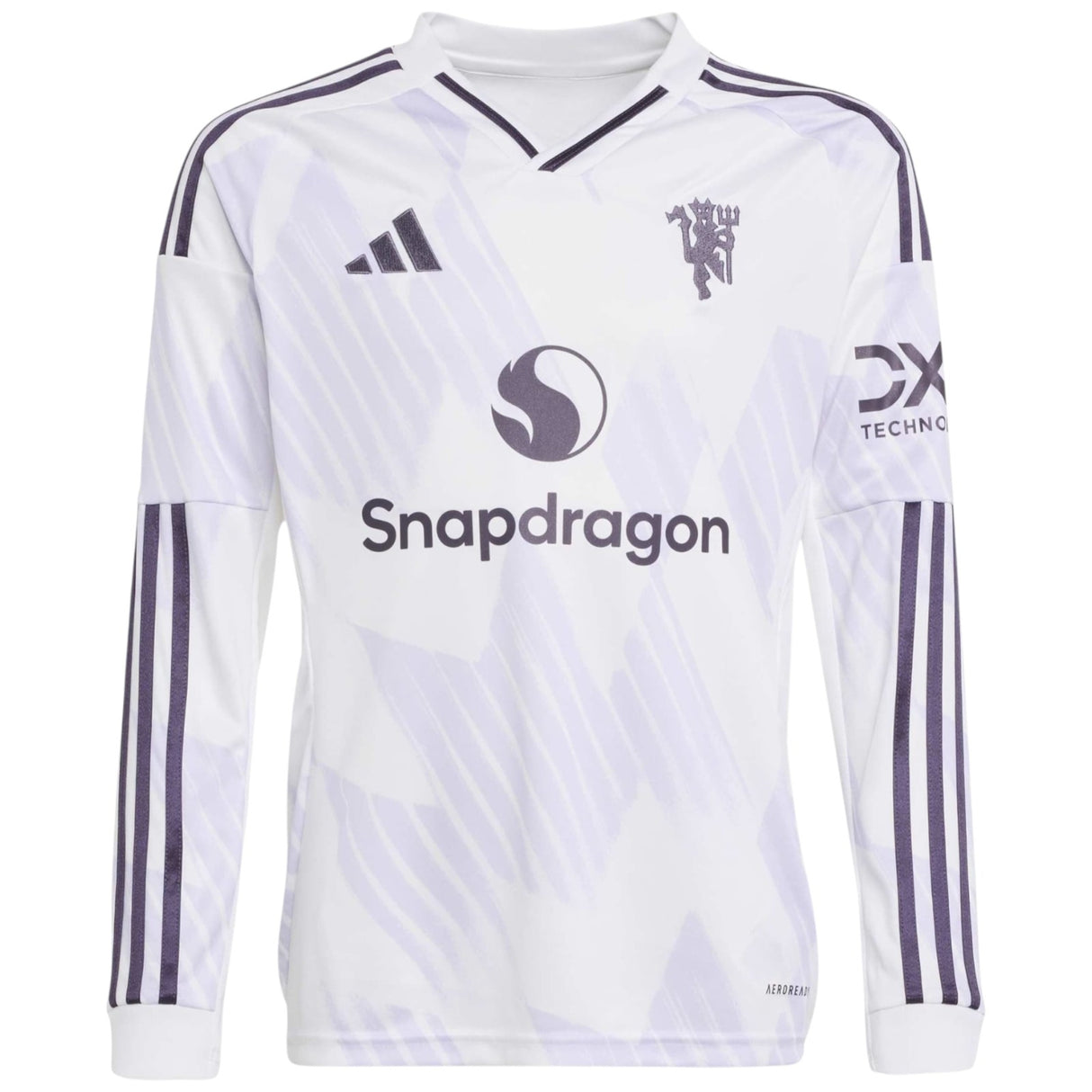 adidas Manchester United Football 2025/26 Kids Long Sleeved Away Jersey