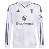 adidas Manchester United Football 2025/26 Kids Long Sleeved Away Jersey