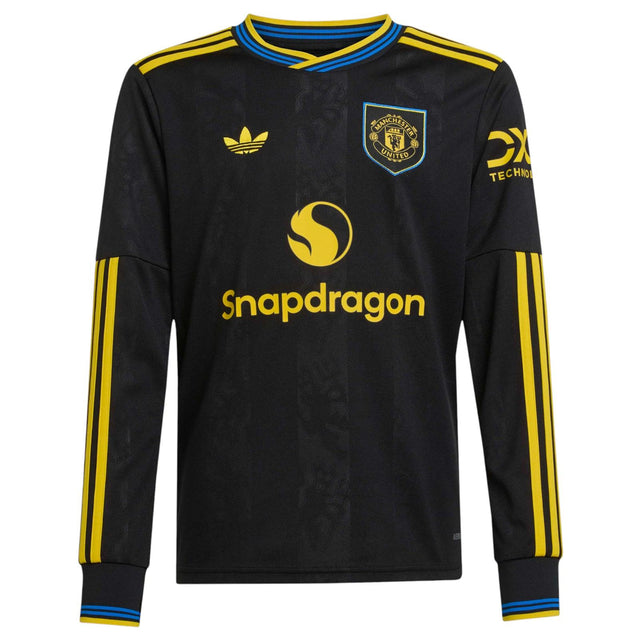 adidas Manchester United Football 2025/26 Long Sleeved Kids 3rd Jersey