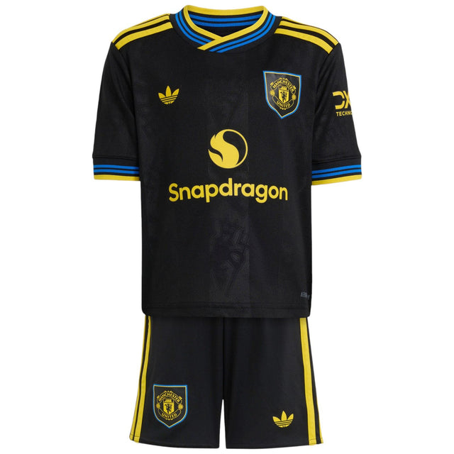 adidas Manchester United Football 2025/26 Kids 3rd Mini Kit