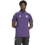 adidas Manchester United Football 2025/26 Adults Polo Shirt Model Front View