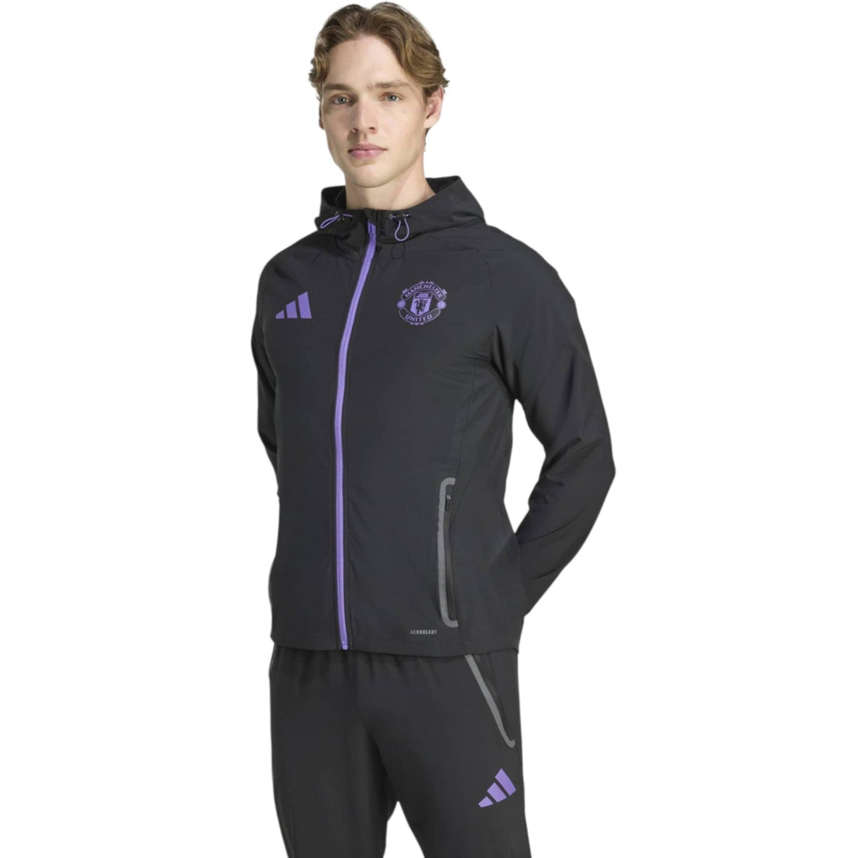adidas Manchester United Tiro Football 2025/26 Adults Travel Jacket