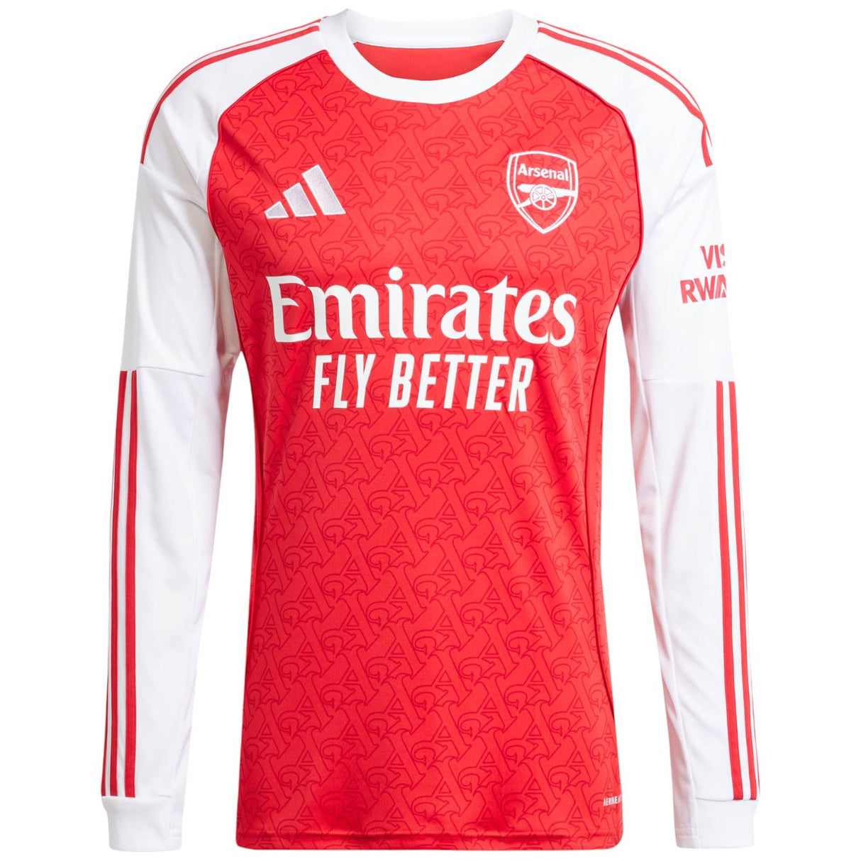 adidas Arsenal Football 2025/26 Mens Long Sleeved Home Jersey Front View