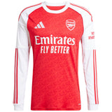 adidas Arsenal Football 2025/26 Mens Long Sleeved Home Jersey Front View