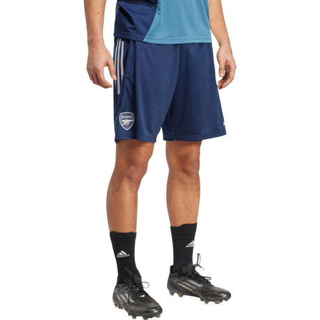 adidas Arsenal Football Tiro 2025/26 Adults Training Short Model Front Side View