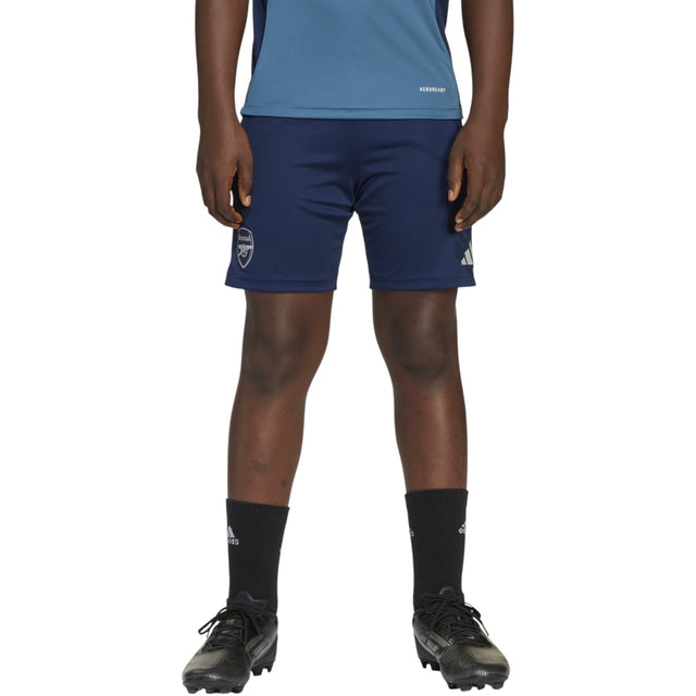 adidas Arsenal Football Tiro 2025/26 Kids Training Short Model Front View