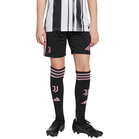 adidas Juventus Football 2025/26 Kids  Home Short Model Front View