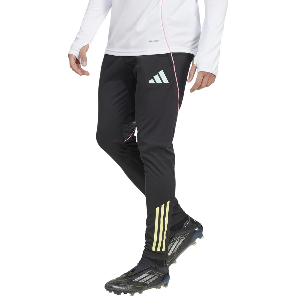 adidas Juventus Football Adults 2025/26 Training Pant Model Front Side View
