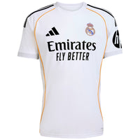 adidas Real Madrid Football 2025/26 Adults Short Sleeved Home Jersey Front View