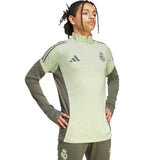 adidas Real Madrid Football 2025/26 Adults Half-Zip Top Model Front Side View