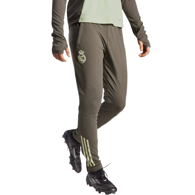 adidas Real Madrid Football 2025/26 Adults Training Pant Model Front Side View
