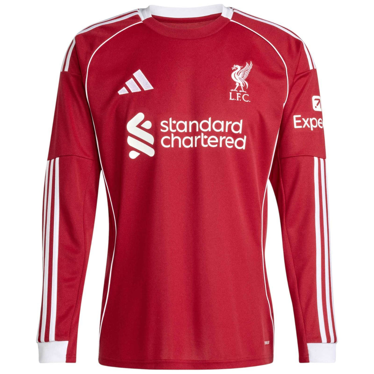adidas Liverpool Football 2025/26 Adults Long Sleeved Home Jersey