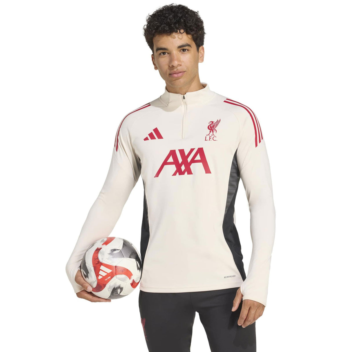 adidas Liverpool Football Tiro 2025/26 Adults Half-Zip Training Top