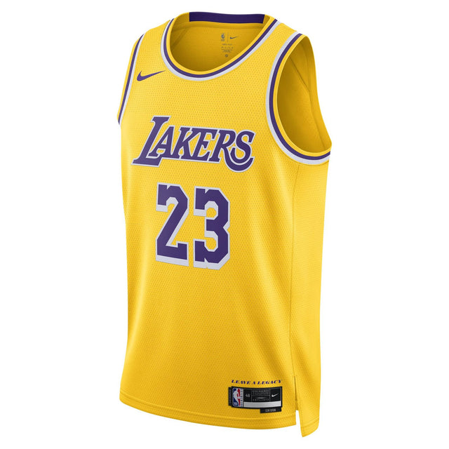 Nike Los Angeles Lakers James 23 Icon Edition Mens NBA Jersey