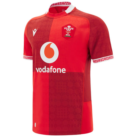Macron Wales Rugby 2025/26 Kids Home Replica Jersey