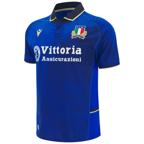 Macron Italy Rugby 2025/26 Kids Short Sleeved Home Jersey