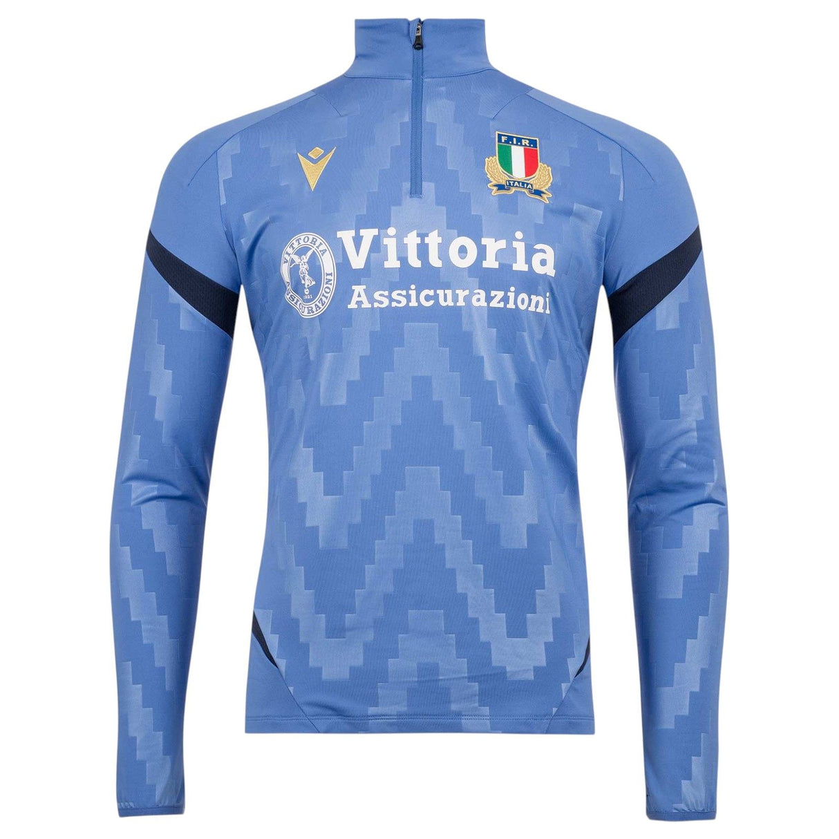 Macron Italy Rugby 2025/26 Mens Half-Zip Training Top