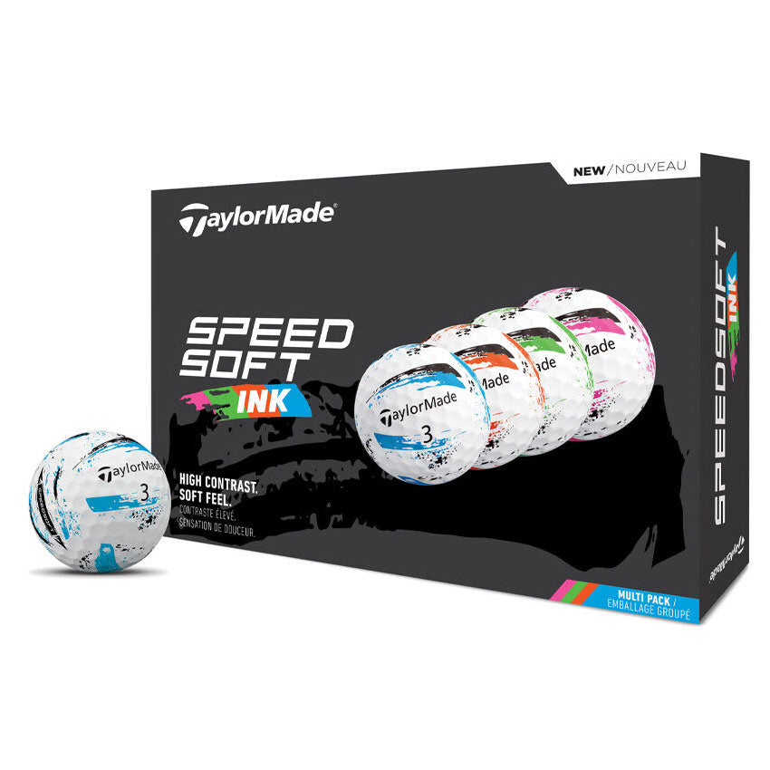 Taylormade Speedsoft Ink 2025 Golf Balls White1