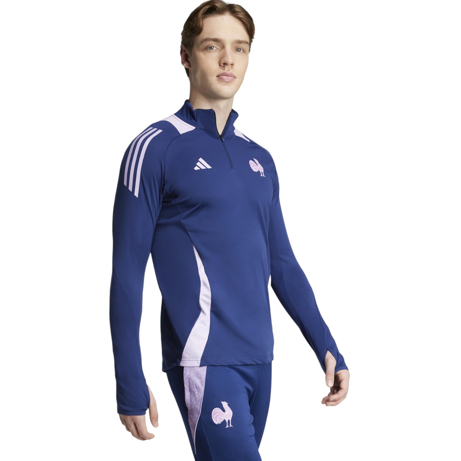 adidas France Rugby WRWC2 2025/26 Mens Half-Zip Training Top