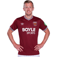 Umbro West Ham Football 2025/26 Adults Home Jersey
