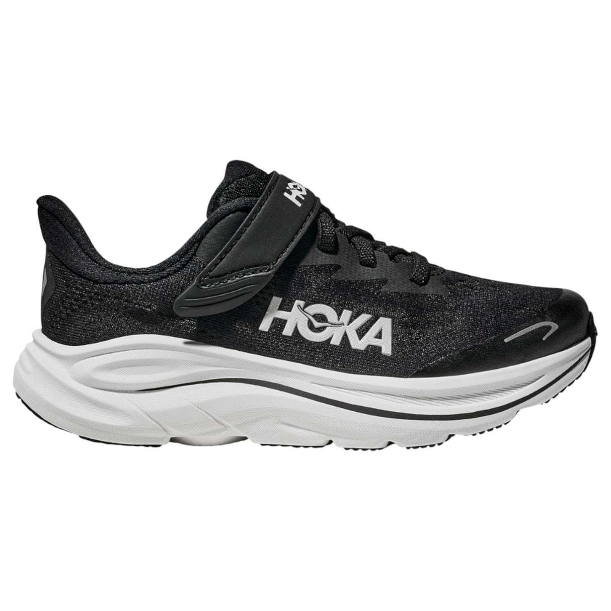 HOKA Junior Clifton 10 Black/White
