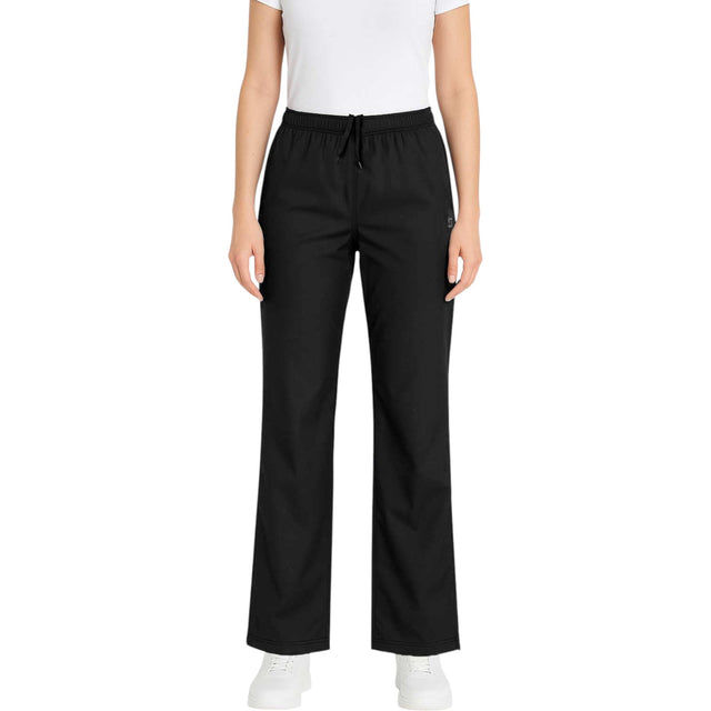 BodyLogic Womens Full-Length Woven Jogger Pant Model Front View