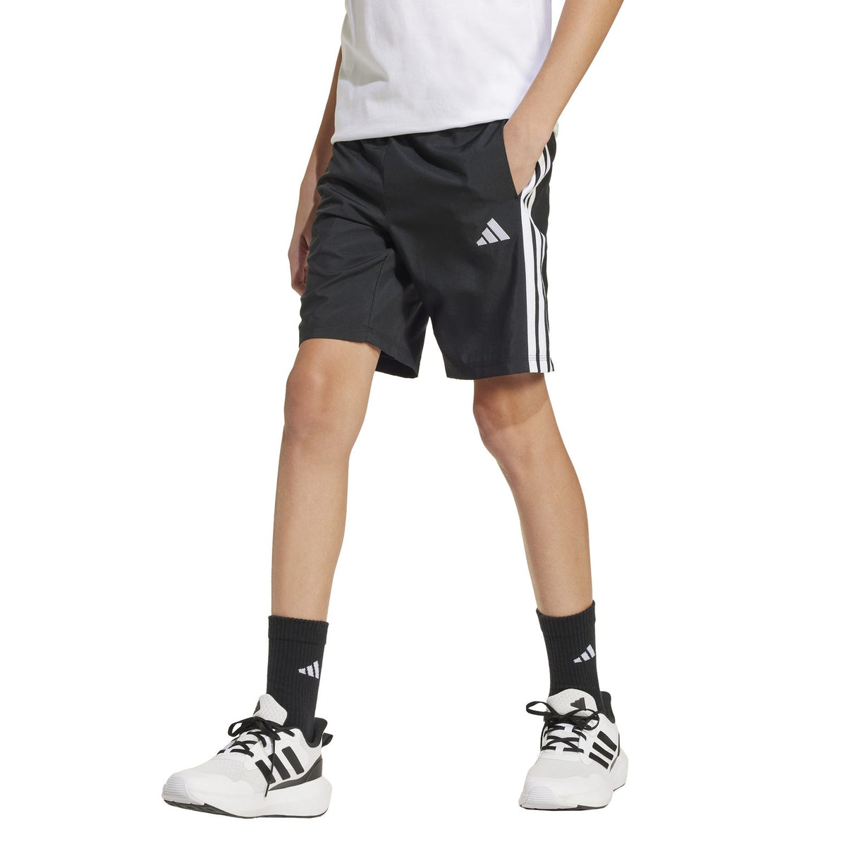 adidas J 3S WV SH Boys Shorts Black