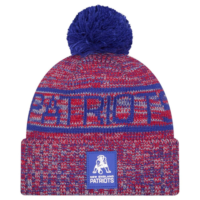 New Era NFL 25 Patriots Bobble Hat Blue