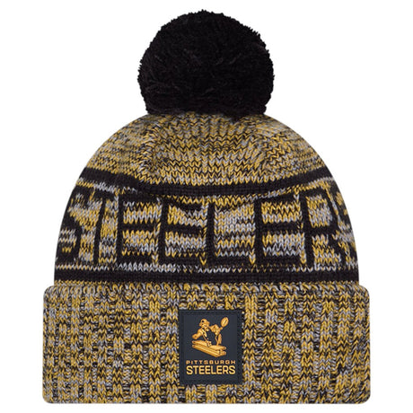 New Era NFL 25 Steelers Bobble Hat Yellw