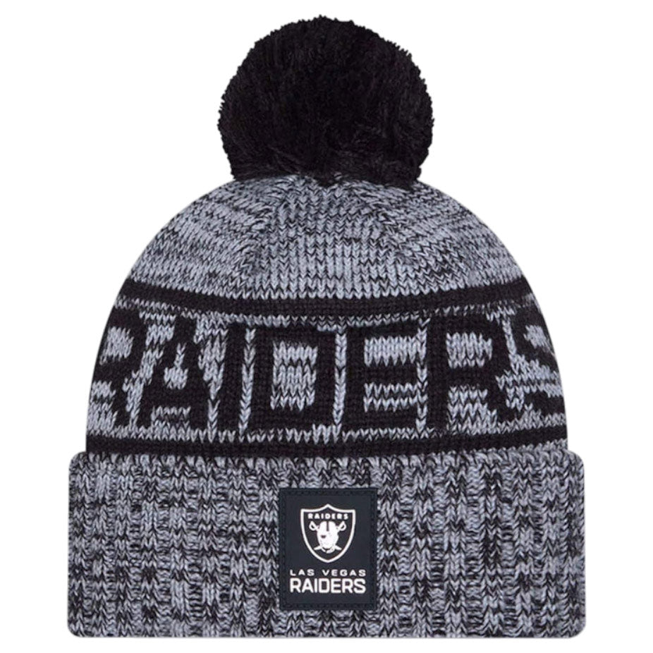 New Era NFL 25 Raiders Bobble Hat Black