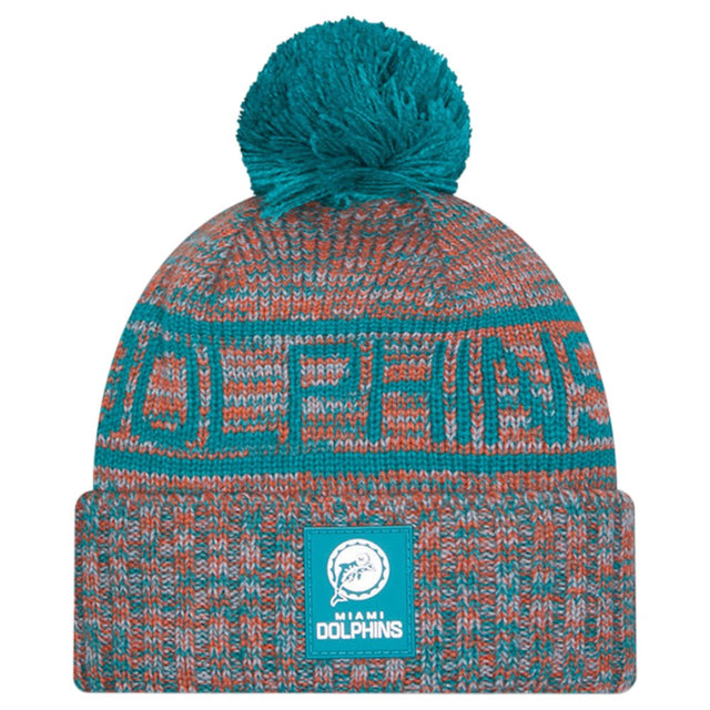 New Era NFL 25 Dolphins Bobble Hat Green
