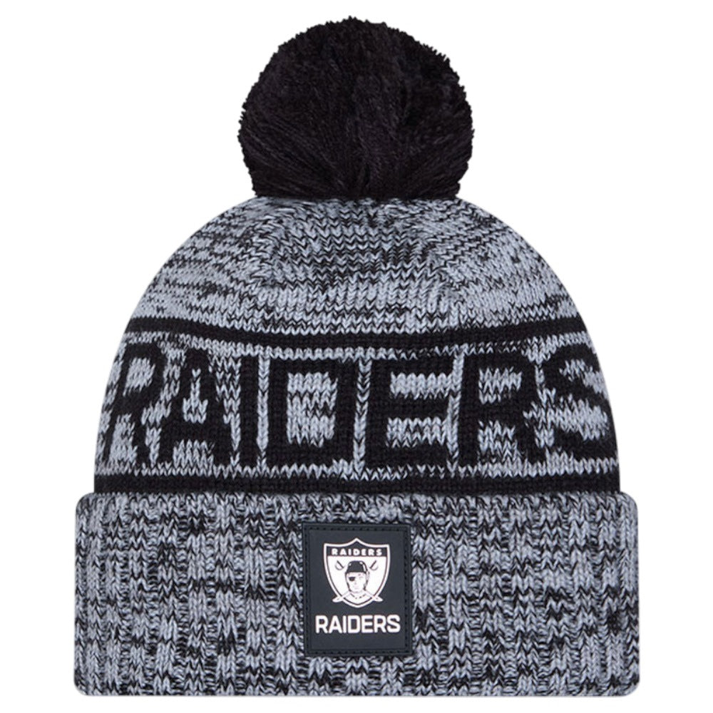 New Era NFL25 Oak Raiders Bobble Hat Blk