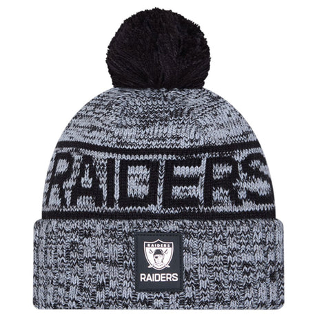 New Era NFL25 Oak Raiders Bobble Hat Blk