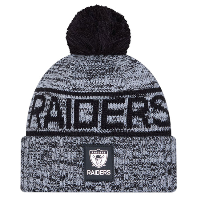 New Era NFL25 Oak Raiders Bobble Hat Blk