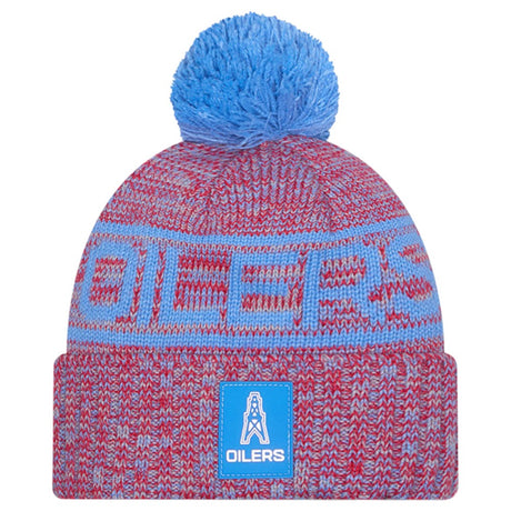 New Era NFL 25 Oilers Bobble Hat Blue