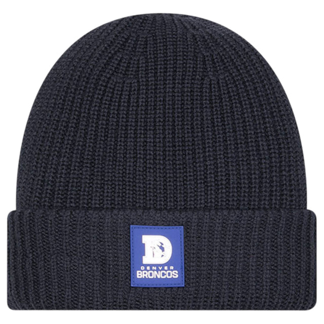 New Era NFL 25 Broncos Beanie Hat Black