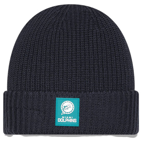 New Era NFL 25 Dolphins Beanie Hat Black