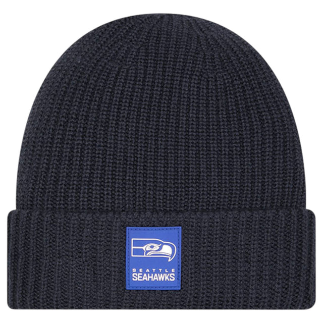 New Era NFL 25 Seahwaks Beanie Hat Black