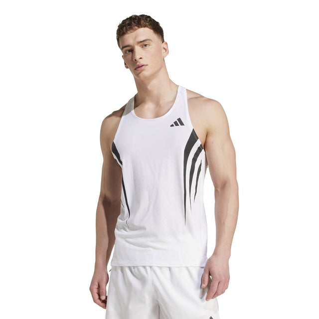 adidas Adizero Archive Slim-Fit Mens Running Tank Top