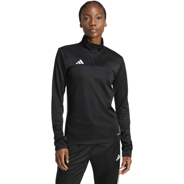 adidas Tiro Essentials Womens Half-Zip Football Training Top Model Front View