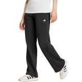 adidas Open Hem Womens Mid-Rise Fleece Training Pant Model Front Side View