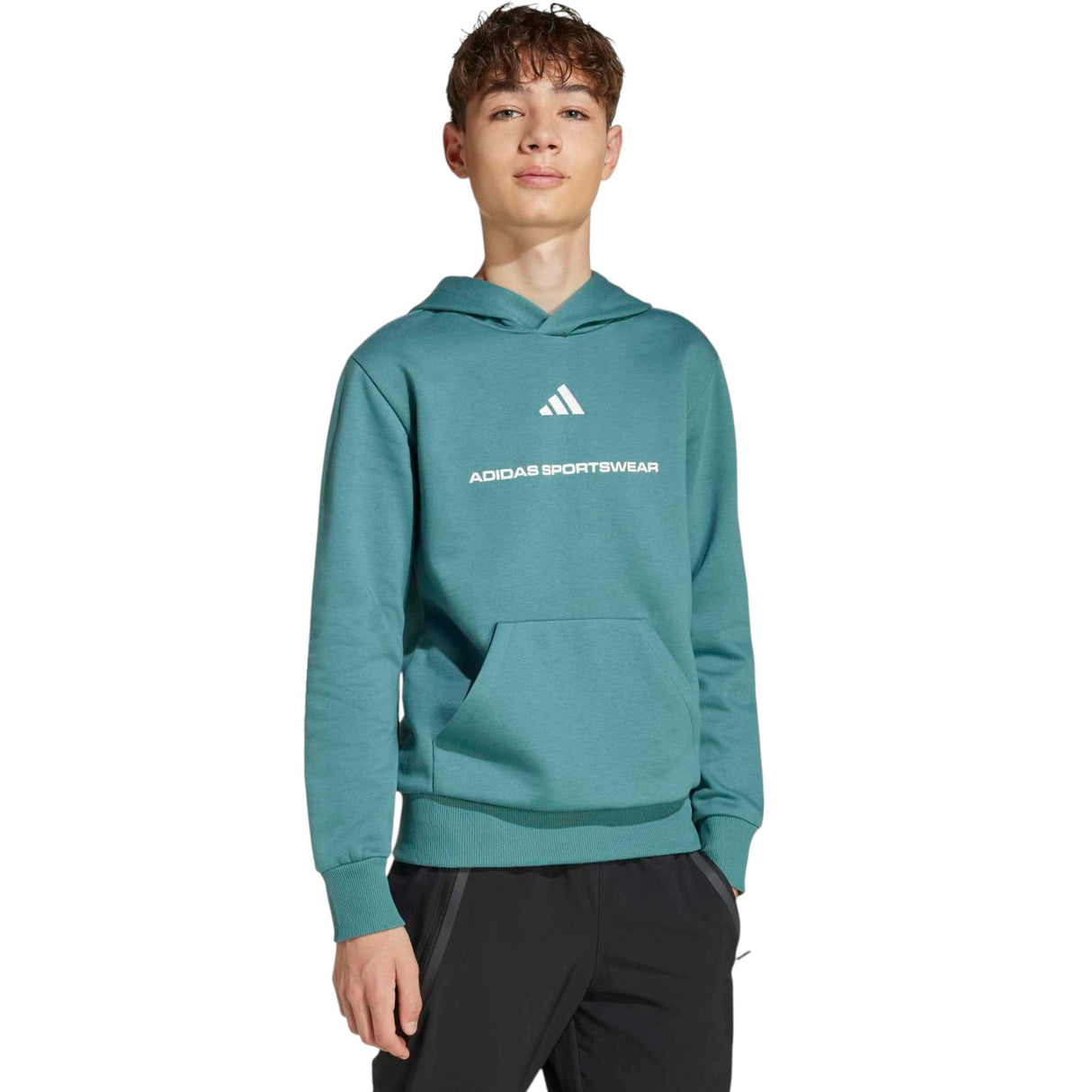 adidas B Fleece Hood Green