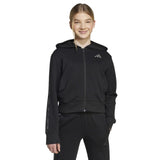 adidas Girls 3-Stripes Animal French Terry Kids Hooded Track Top