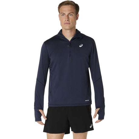 Asics Road Winter Mens LS Hoodie Navy