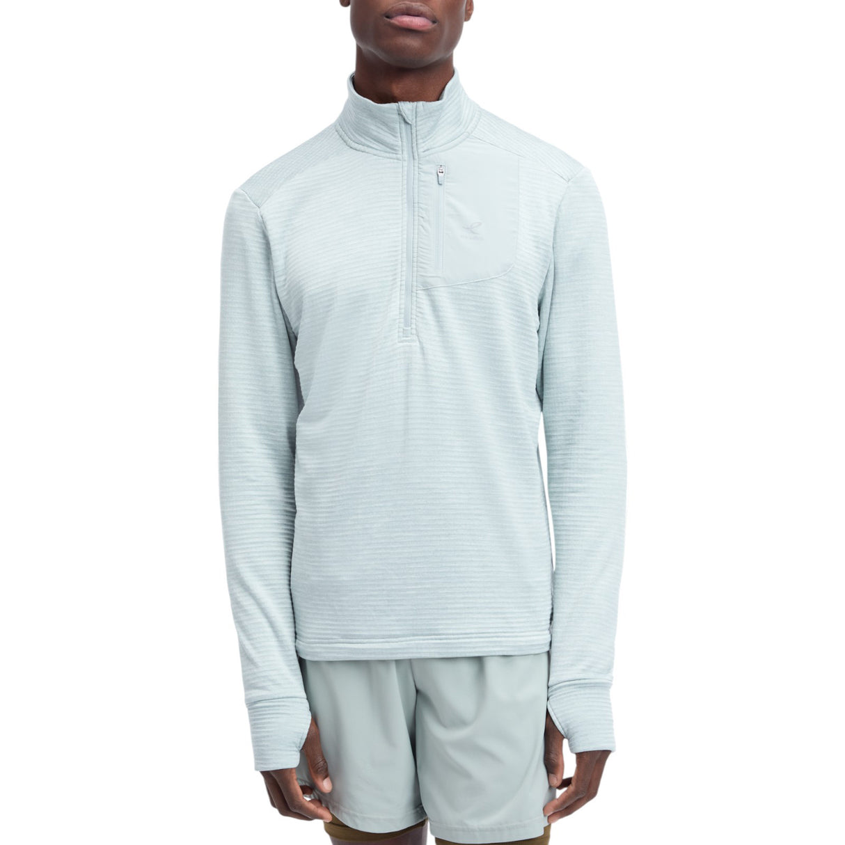 Energetics Willard Mens Midlayer Half Zip Long Sleeve Top